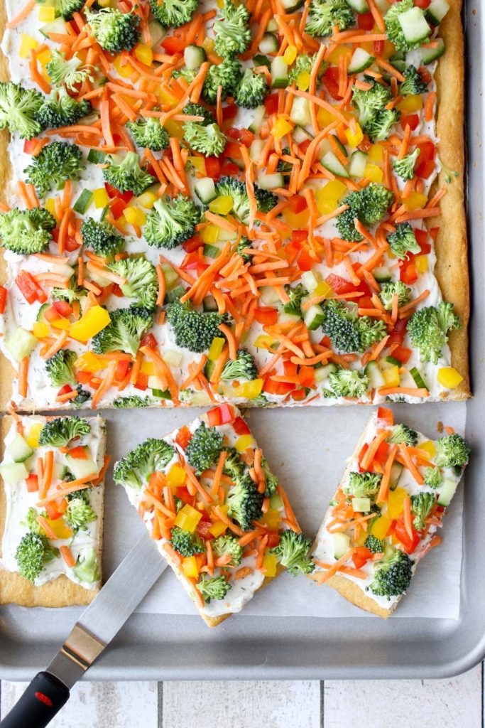 Crescent Roll Veggie Pizza