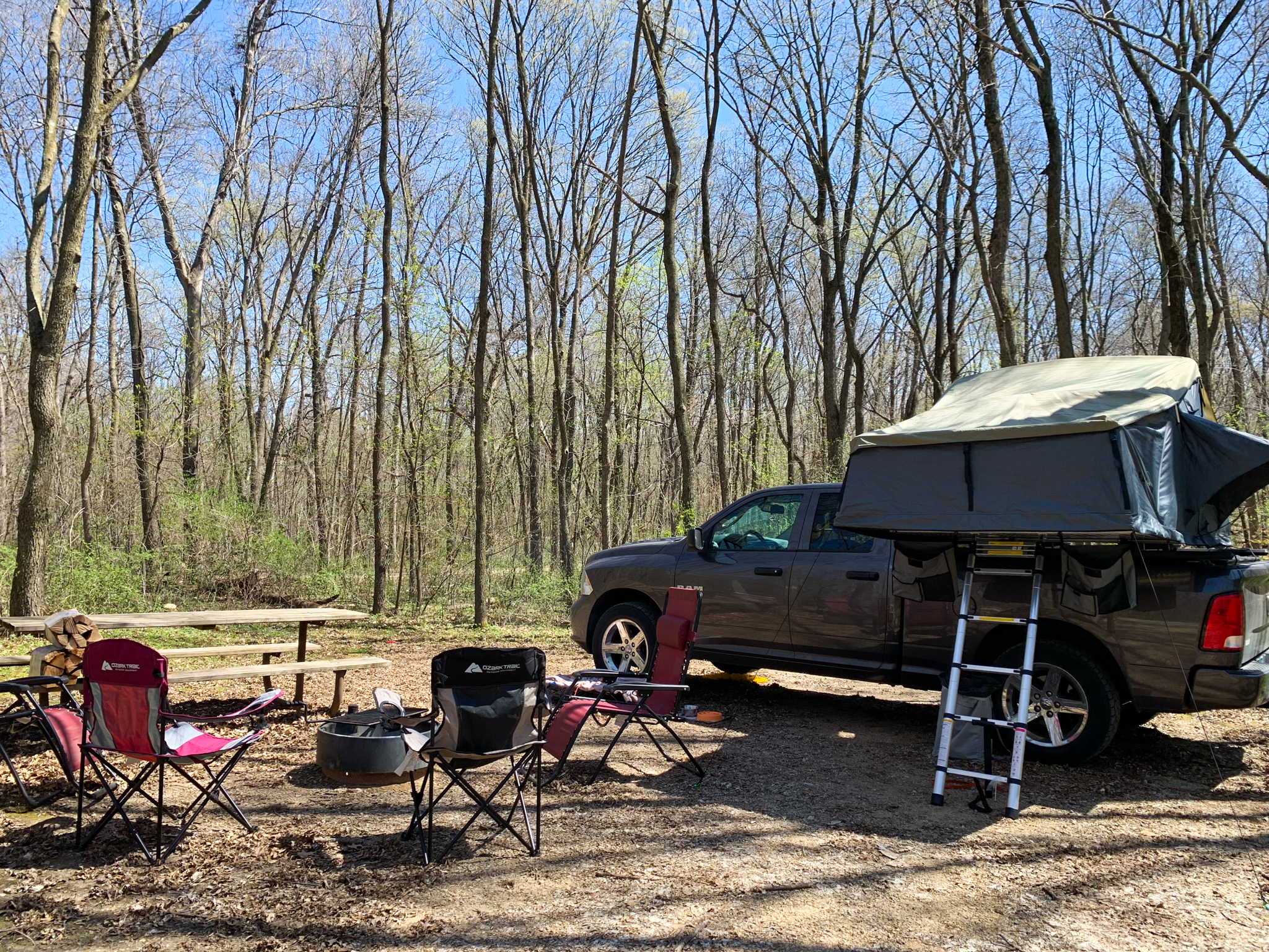 Sakatah Lake State Park Site #44 Camp Set Up
