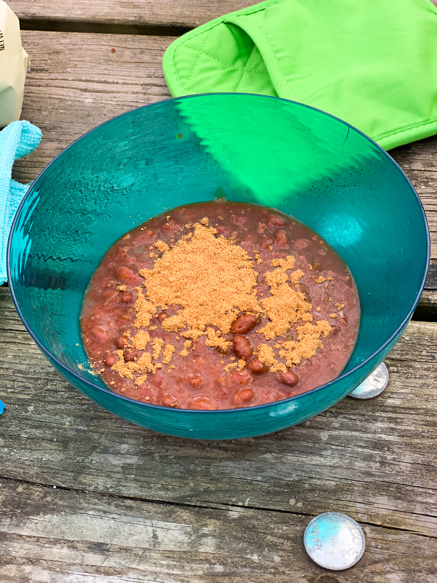Vegetarian chili with taco seasoning